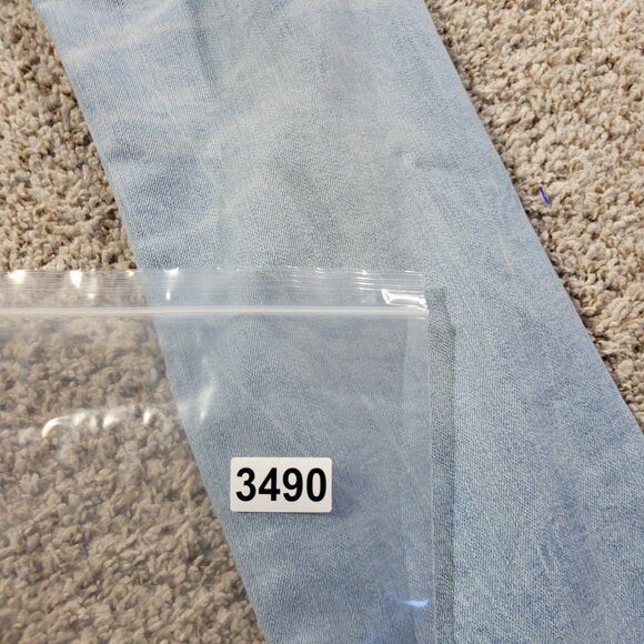 American Eagle Jeans Mens 31x32 Athletic Skinny Light Wash Distressed - Picture 9 of 9